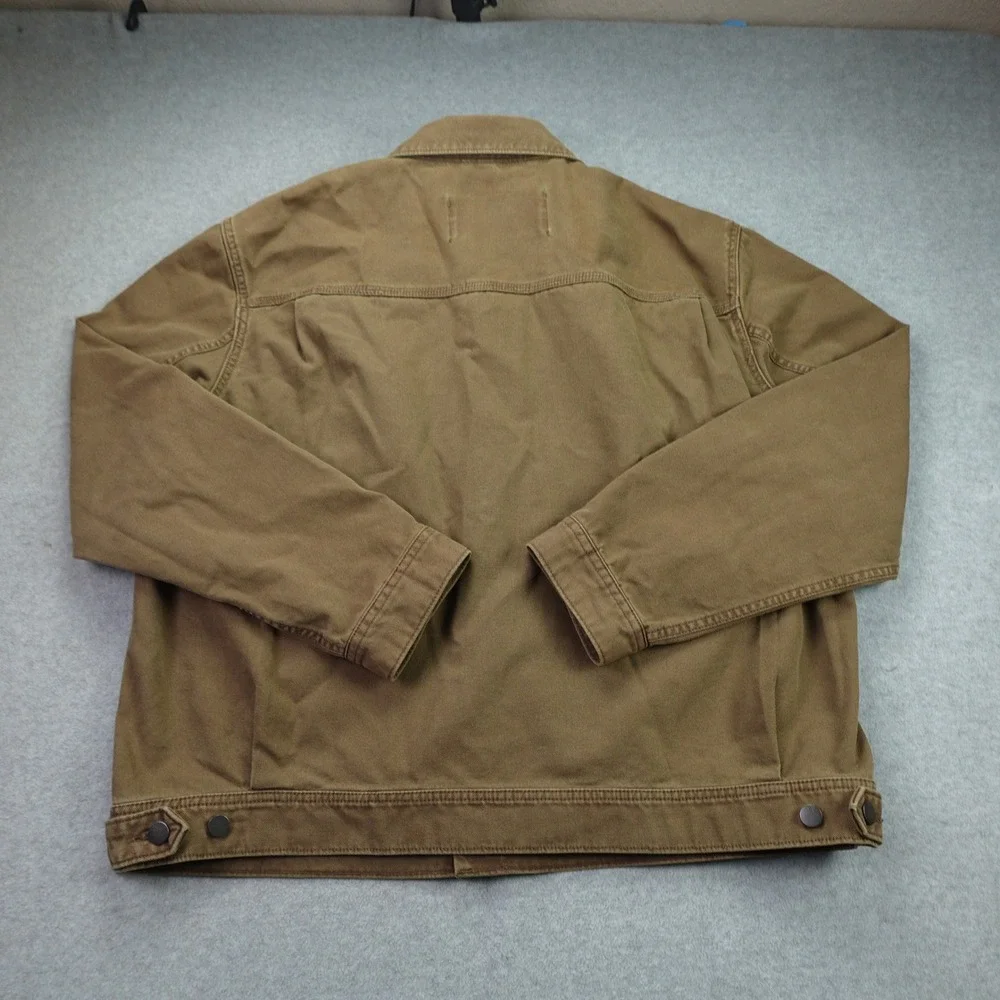 Banana Republic Jacket Mens XL Olive Brown Heritage‎ Canvas Trucker Workwear